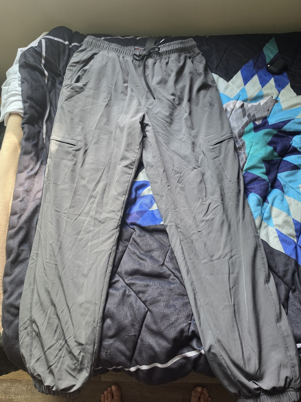 Spyder Men's Gray Athletic Cargo Joggers